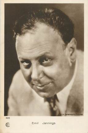 CPA ARTISTE "Emil Jannings"