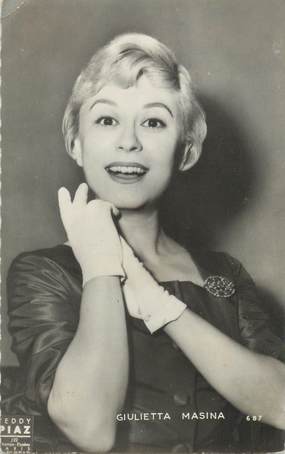 CPSM ARTISTE " Giulietta Masina"