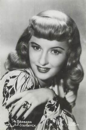 CPSM ARTISTE "Barbara Stanwyck"