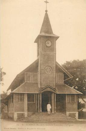 CPA GUYANE " St Laurent , L'église"