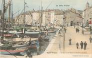 83 Var CPA FRANCE 83 "Saint Tropez, le quai et la statue du Bailli de Suffren"