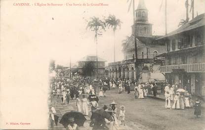 CPA GUYANE " Cayenne, L'église St Sauveur"