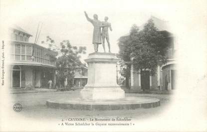 CPA GUYANE " Cayenne, Le monument de Victor Schoelcher"