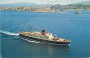 Bateau CPA BATEAU " Au départ de Marseille, Le Paquebot Ville d'Oran"