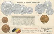 Theme CPA ARGENT MONNAIE "La Belgique"/ Carte en relief