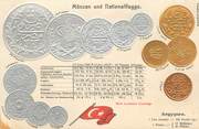 Theme CPA ARGENT MONNAIE "Egypte"/ Carte en relief