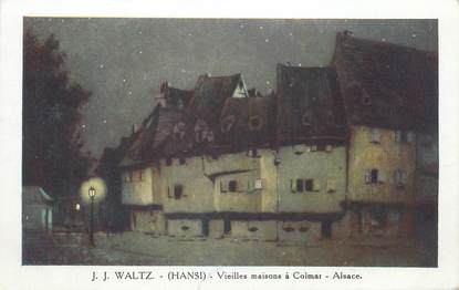 CPA ILLUSTRATEUR HANSI " Colmar en Alsace, Vieilles maisons "