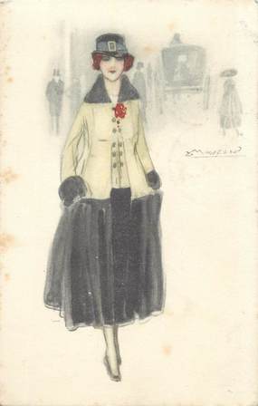 CPA ILLUSTRATEUR MAUZAN " Femme" / MODE