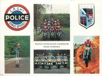 CPSM MOTO " Peloton Motocycliste d'Acrobatie de la Police Nationale"