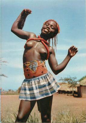 CPSM AFRIQUE NU "Une petite danseuse"