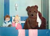 Theme CPSM SERIE TV ENFANT " Bonne Nuit les Petits, Nounours Nicolas et Primprenelle faisant leur toilette"