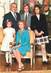 CPSM FAMILLE ROYALE " Monaco, Le Prince Rainier, la Princesse Grace et leurs enfants"