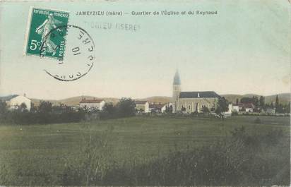 CPA FRANCE 38 " Jameyzieu, Quartier de l'église et du Reynaud"'
