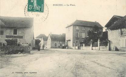 CPA FRANCE 38 "Porcieu, La place"