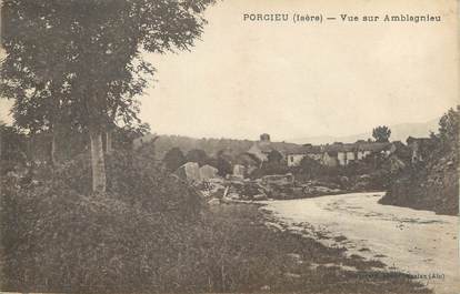 CPA FRANCE 38 "Porcieu, Vue sur l'Amblagnieu"