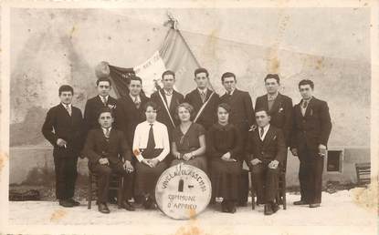 CARTE PHOTO FRANCE 38 " Apprieu, Classe 1934"