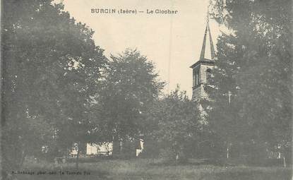 CPA FRANCE 38 " Burcin, Le clocher"