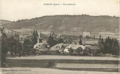 CPA FRANCE 38 " Burcin, Vue générale"