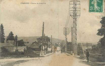 CPA FRANCE 38 " Chabons, Route de Grenoble"