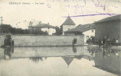 CPA FRANCE 38 "Grenay, Le lac"