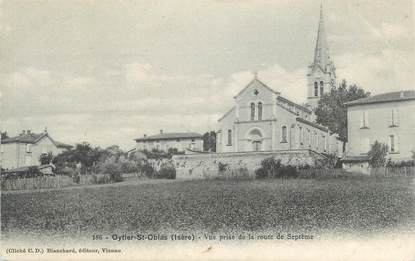 CPA FRANCE 38 " Oytier St Oblas, Vue prise de la Route de Septême"