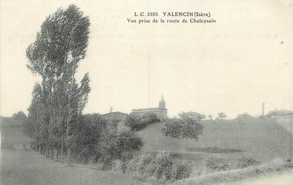 CPA FRANCE 38 " Valencin, Vue prise de la Route de Chaleyssin"