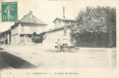 CPA FRANCE 38 "Les Avenières, La Place de Bacchus"