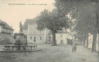 CPA FRANCE 38 "Les Avenières, La place et le Sully"