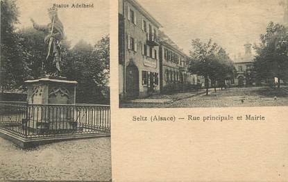 / CPA FRANCE 67 "Seltz, rue principale et mairie"