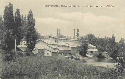 CPA FRANCE 38 "Bouvesse, Usine de ciments sur les bords du Rhône"