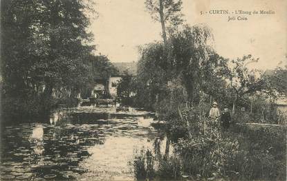 CPA FRANCE 38 "Curtin, L'étang du Moulin"