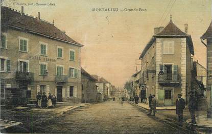 CPA FRANCE 38 "Montalieu, Grande rue"