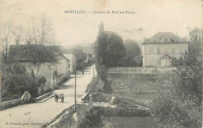 CPA FRANCE 38 "Montalieu, Quartier du Pont sur Furon"
