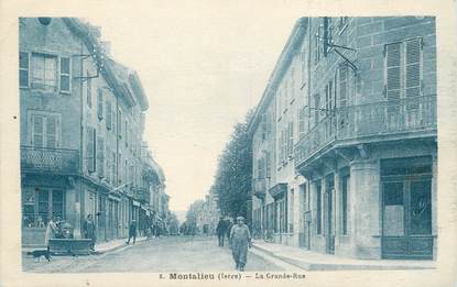 CPA FRANCE 38 "Montalieu, La grande rue"