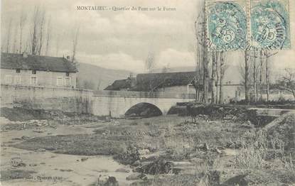 CPA FRANCE 38 "Montalieu, Le Quartier du Pont sur le Furon"