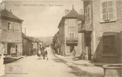 CPA FRANCE 38 "Montalieu, La Route Nationale"