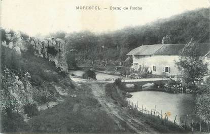 CPA FRANCE 38 " Morestel, Etang de Roche"