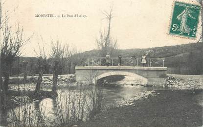 CPA FRANCE 38 " Morestel, Pont d'Iselay "