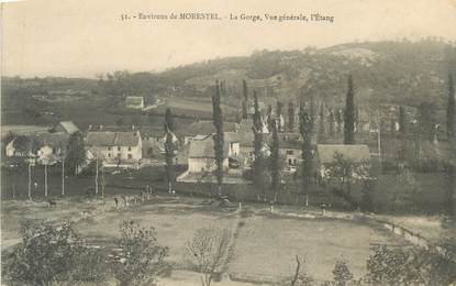 CPA FRANCE 38 " Environs de Morestel, La Gorge"