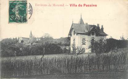 CPA FRANCE 38 " Environs de Morestel, La Villa de Passins"