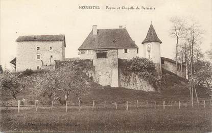 CPA FRANCE 38 " Morestel, Ferme et Chapelle de Balmette"