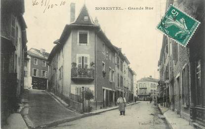 CPA FRANCE 38 " Morestel, Grande Rue"