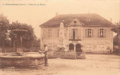 CPA FRANCE 38 " Sermerieu, Place de la Mairie"