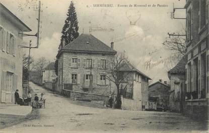 CPA FRANCE 38 " Sermerieu, Routes de Morestel et de Passins"