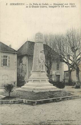 CPA FRANCE 38 " Sermerieu, Le monument aux morts"