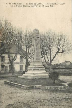 CPA FRANCE 38 " Sermerieu, Le monument aux morts"