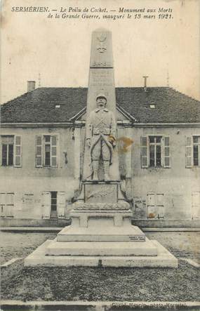 CPA FRANCE 38 " Sermerieu, Le monument aux morts"