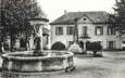 CPSM FRANCE 38 " Sermerieu, La Mairie , la fontaine et le monument aux morts''