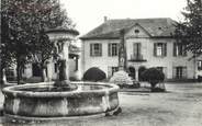 38 Isere CPSM FRANCE 38 " Sermerieu, La Mairie , la fontaine et le monument aux morts''