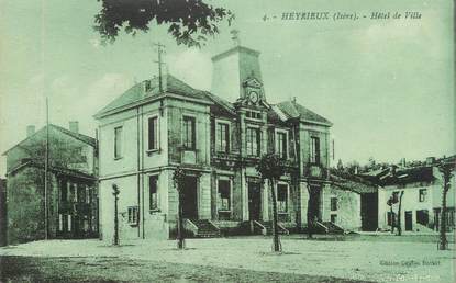 CPA FRANCE 38 " Heyrieux, Hôtel de Ville"